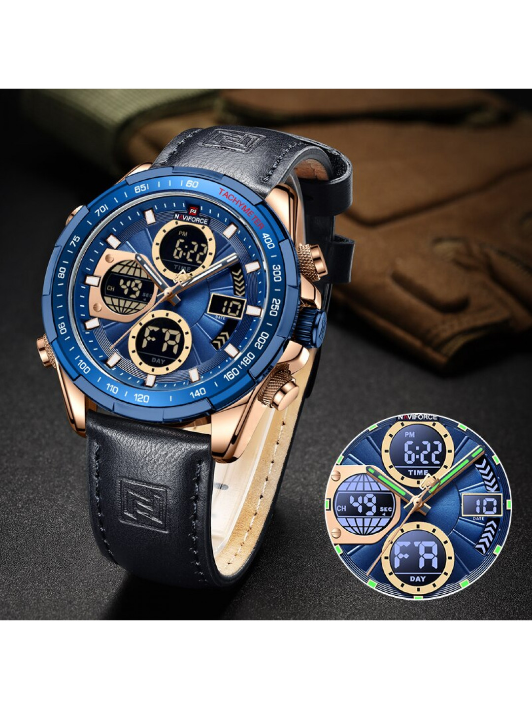 Мужские часы Naviforce 9197L. RG